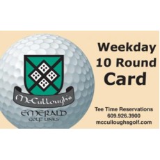 Weekday - 10 Round SMART Card - $550